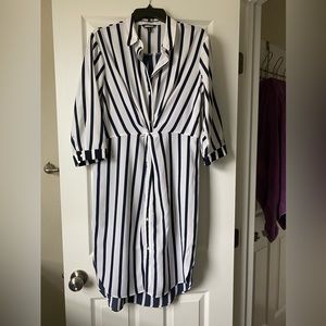 Project runway striped dress.